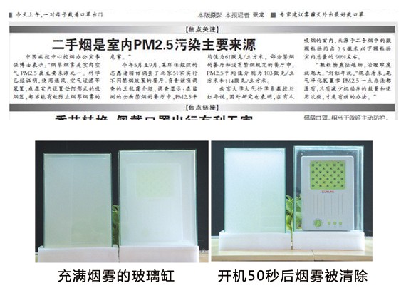 生態(tài)負(fù)離子消除pm2.5效果看的見(jiàn)